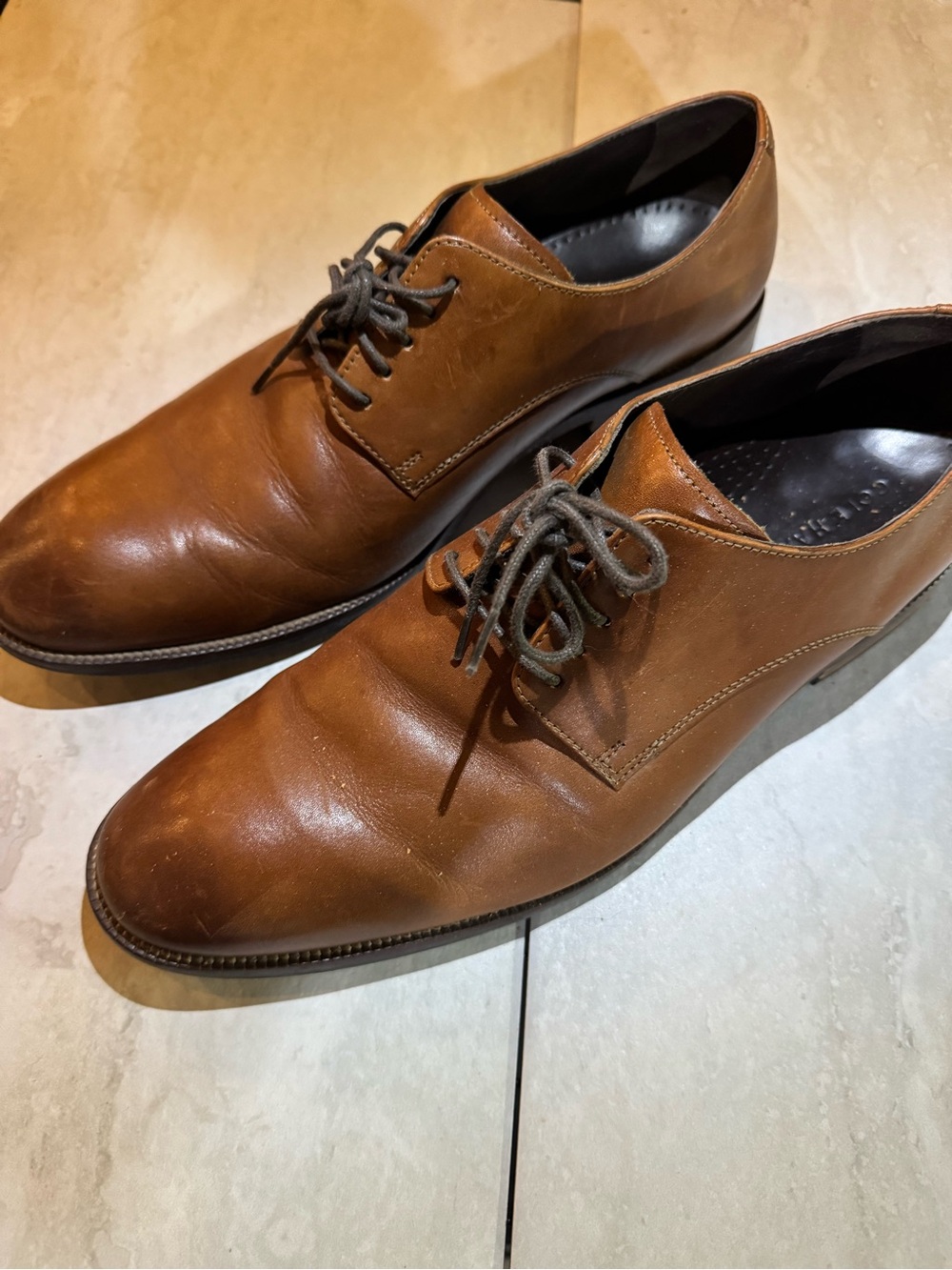Men's Cole Haan Leather Lace-Up Dress Shoes